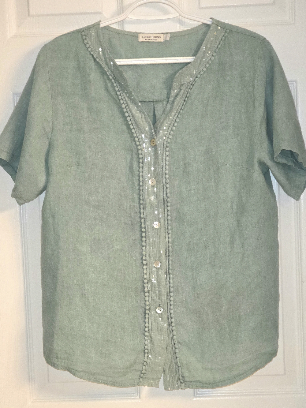 Lungo L'Argo Made In Italy 100% Linen Top